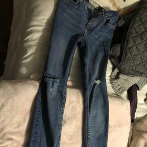 jeans, frayed jeans, ripped jeans